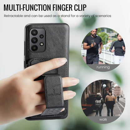 Samsung Galaxy A23 5G Card Holder Back Phone Case - Oil Wax Cow Leather