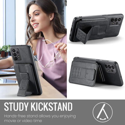 Samsung Galaxy A23 5G Card Holder Back Phone Case - Oil Wax Cow Leather