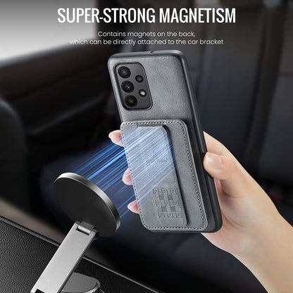 Samsung Galaxy A23 5G Card Holder Back Phone Case - Oil Wax Cow Leather