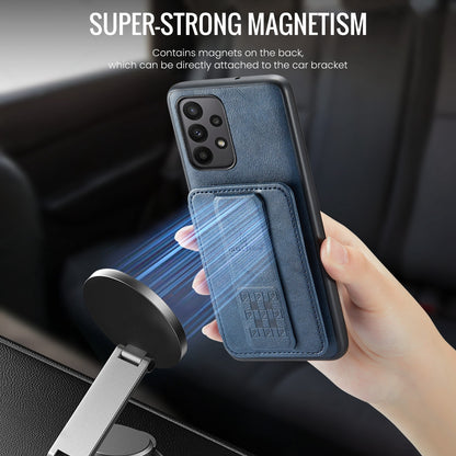 Samsung Galaxy A23 5G Card Holder Back Phone Case - Oil Wax Cow Leather