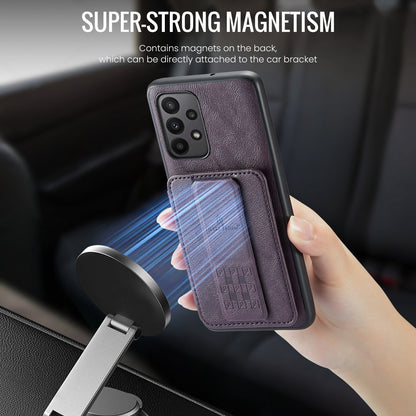 Samsung Galaxy A23 5G Card Holder Back Phone Case - Oil Wax Cow Leather