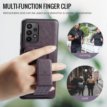 Samsung Galaxy A23 5G Card Holder Back Phone Case - Oil Wax Cow Leather