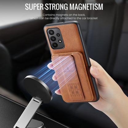 Samsung Galaxy A23 5G Card Holder Back Phone Case - Oil Wax Cow Leather