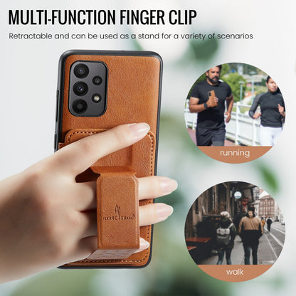 Samsung Galaxy A23 5G Card Holder Back Phone Case - Oil Wax Cow Leather