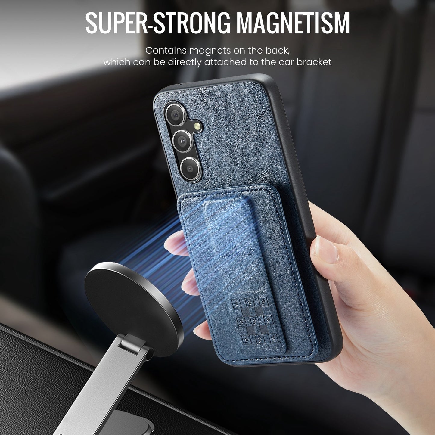 Samsung Galaxy A24 5G Card Holder Back Phone Case - Oil Wax Cow Leather