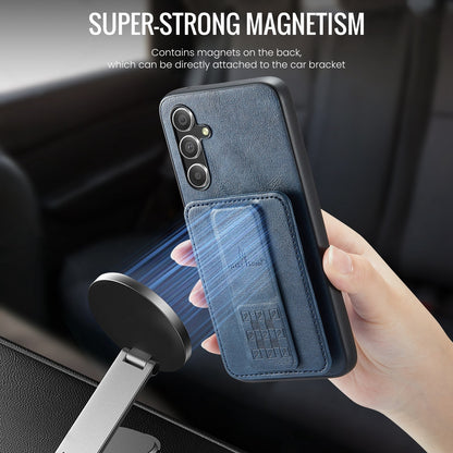 Samsung Galaxy A24 5G Card Holder Back Phone Case - Oil Wax Cow Leather