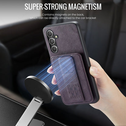 Samsung Galaxy A24 5G Card Holder Back Phone Case - Oil Wax Cow Leather