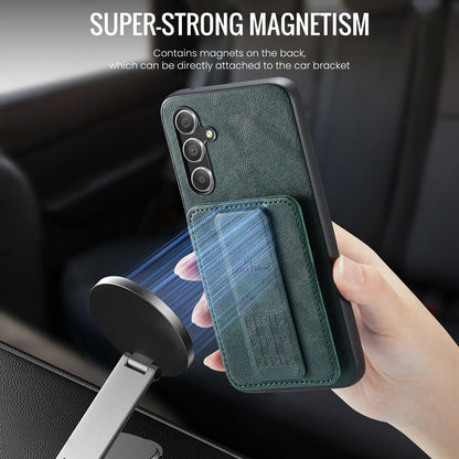 Samsung Galaxy A25 5G Card Holder Back Phone Case - Oil Wax Cow Leather