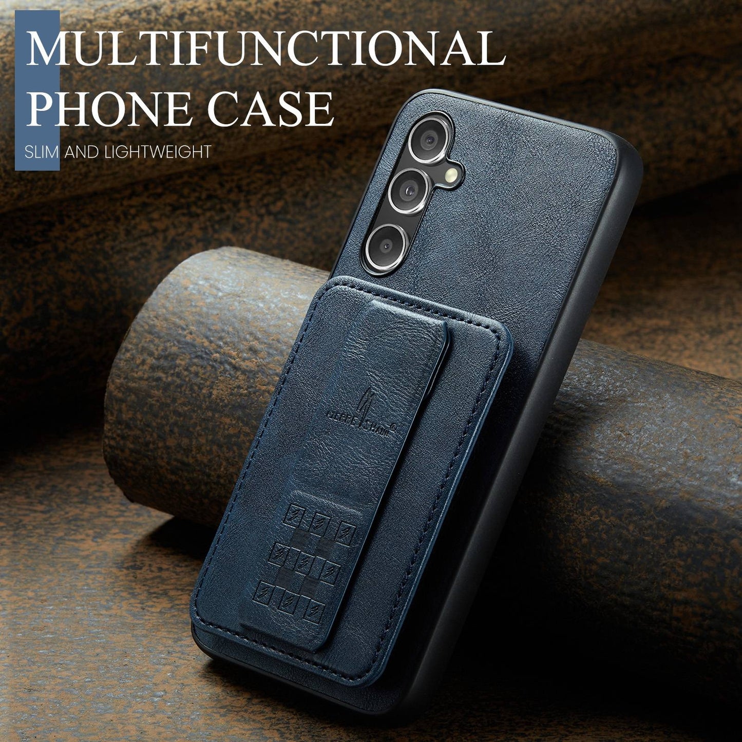 Samsung Galaxy A25 5G Card Holder Back Phone Case - Oil Wax Cow Leather