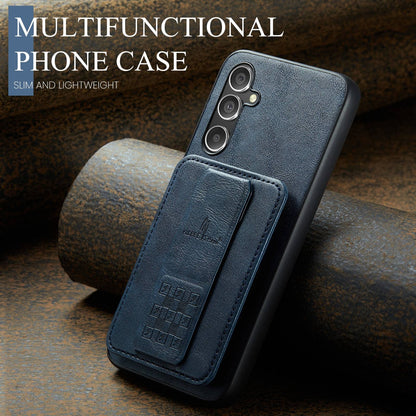 Samsung Galaxy A25 5G Card Holder Back Phone Case - Oil Wax Cow Leather