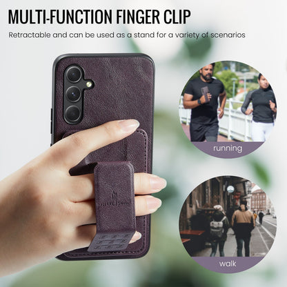 Samsung Galaxy A25 5G Card Holder Back Phone Case - Oil Wax Cow Leather