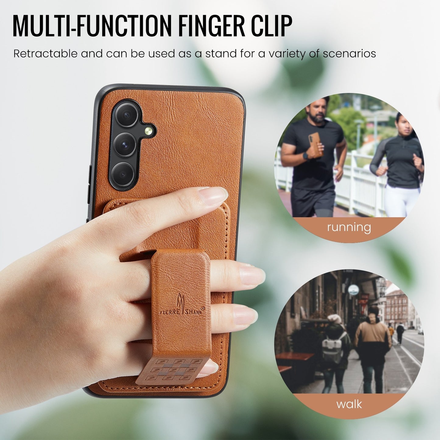 Samsung Galaxy A25 5G Card Holder Back Phone Case - Oil Wax Cow Leather