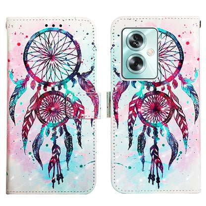 OPPO A79 5G Leather Flip Phone Case with 3D Painted Design, Card Holder, Wallet & Stand Function - Durable Protection & Easy Access