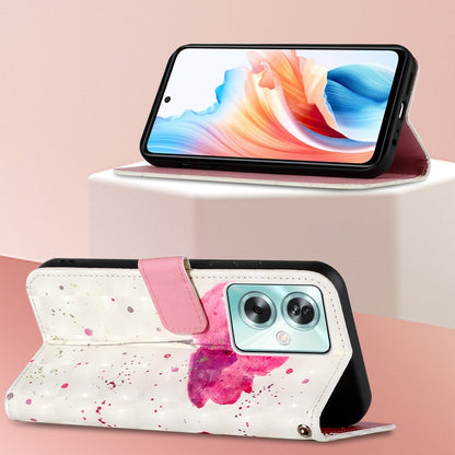 OPPO A79 5G Leather Flip Phone Case with 3D Painted Design, Card Holder, Wallet & Stand Function - Durable Protection & Easy Access