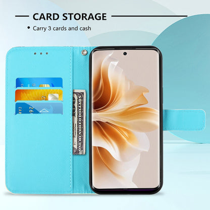 OPPO Reno11 Pro 5G Global Leather Flip Phone Case with 3D Painted Design, Card Holder, Wallet & Stand Function - Durable Protection & Easy Access