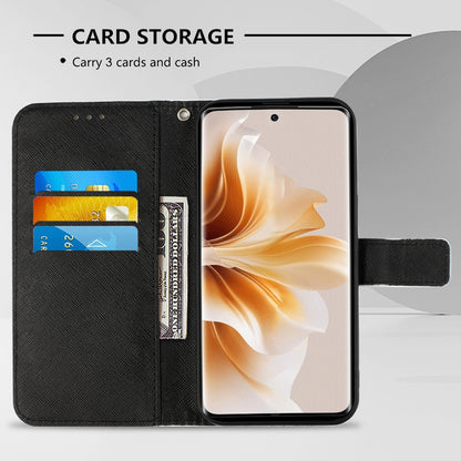 OPPO Reno11 Pro 5G Global Leather Flip Phone Case with 3D Painted Design, Card Holder, Wallet & Stand Function - Durable Protection & Easy Access