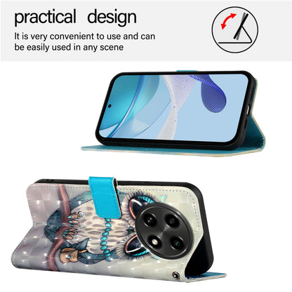 OPPO A2 Pro 5G Leather Flip Phone Case with 3D Painted Design, Card Holder, Wallet & Stand Function - Durable Protection & Easy Access