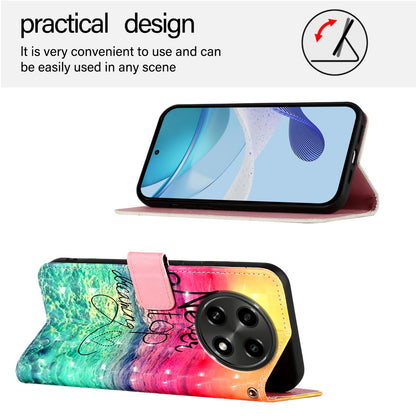 OPPO A3 Pro 5G Leather Flip Phone Case with 3D Painted Design, Card Holder, Wallet & Stand Function - Durable Protection & Easy Access