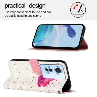 OPPO F25 Pro 5G India Leather Flip Phone Case with 3D Painted Design, Card Holder, Wallet & Stand Function - Durable Protection & Easy Access