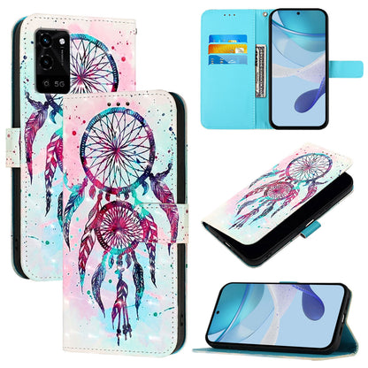 OPPO A53s 5G Leather Flip Phone Case with 3D Painted Design, Card Holder, Wallet & Stand Function - Durable Protection & Easy Access