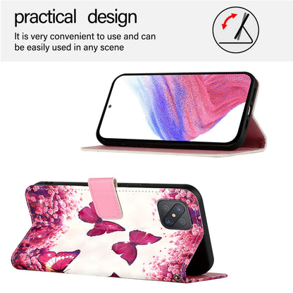 OPPO A92s 5G Leather Flip Phone Case with 3D Painted Design, Card Holder, Wallet & Stand Function - Durable Protection & Easy Access