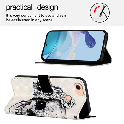 OPPO A73 2020 4G Global Leather Flip Phone Case with 3D Painted Design, Card Holder, Wallet & Stand Function - Durable Protection & Easy Access