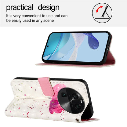 OPPO Find X6 Pro Leather Flip Phone Case with 3D Painted Design, Card Holder, Wallet & Stand Function - Durable Protection & Easy Access