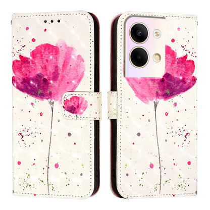 OPPO Reno9 5G Leather Flip Phone Case with 3D Painted Design, Card Holder, Wallet & Stand Function - Durable Protection & Easy Access