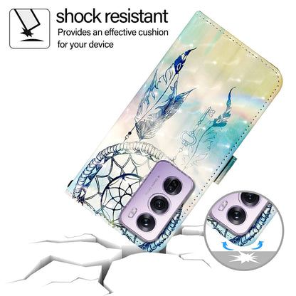 OPPO Reno12 Pro Global Leather Flip Phone Case with 3D Painted Design, Card Holder, Wallet & Stand Function - Durable Protection & Easy Access