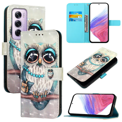 OPPO Reno12 Pro Global Leather Flip Phone Case with 3D Painted Design, Card Holder, Wallet & Stand Function - Durable Protection & Easy Access