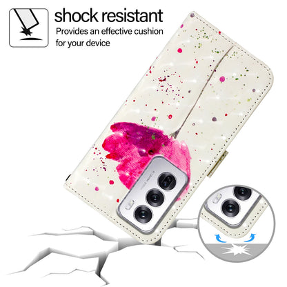 OPPO Reno12 Global Leather Flip Phone Case with 3D Painted Design, Card Holder, Wallet & Stand Function - Durable Protection & Easy Access