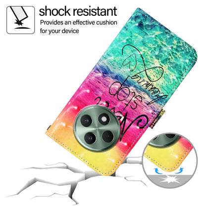 OPPO Reno12 F Global Leather Flip Phone Case with 3D Painted Design, Card Holder, Wallet & Stand Function - Durable Protection & Easy Access