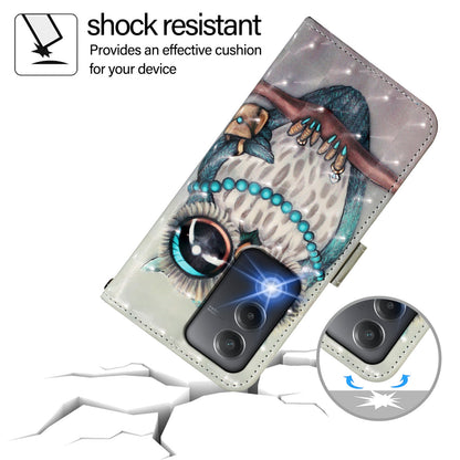 OPPO A80 5G EU Version Leather Flip Phone Case with 3D Painted Design, Card Holder, Wallet & Stand Function - Durable Protection & Easy Access