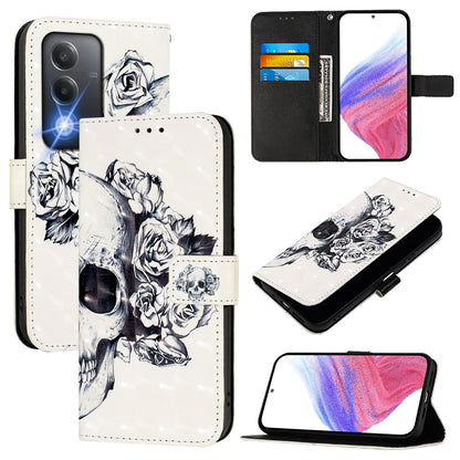 OPPO K12x 5G Global Leather Flip Phone Case with 3D Painted Design, Card Holder, Wallet & Stand Function - Durable Protection & Easy Access