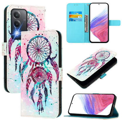 OPPO A3 Pro 5G India Leather Flip Phone Case with 3D Painted Design, Card Holder, Wallet & Stand Function - Durable Protection & Easy Access