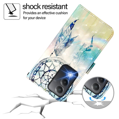 OPPO A3 Pro 5G Global Leather Flip Phone Case with 3D Painted Design, Card Holder, Wallet & Stand Function - Durable Protection & Easy Access