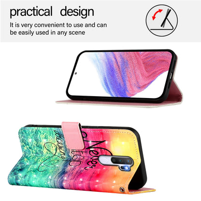 OPPO A5 2020 4G Leather Flip Phone Case with 3D Painted Design, Card Holder, Wallet & Stand Function - Durable Protection & Easy Access