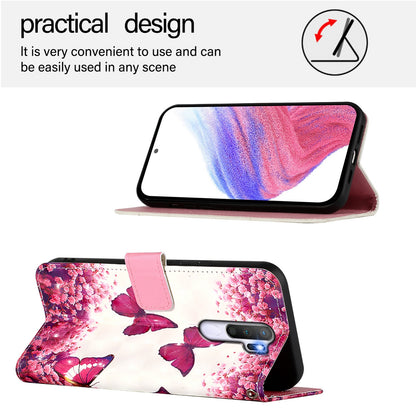 OPPO A5 2020 4G Leather Flip Phone Case with 3D Painted Design, Card Holder, Wallet & Stand Function - Durable Protection & Easy Access