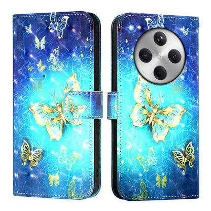 OPPO Find X8 Leather Flip Phone Case with 3D Painted Design, Card Holder, Wallet & Stand Function - Durable Protection & Easy Access