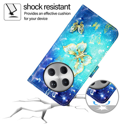 OPPO Find X8 Leather Flip Phone Case with 3D Painted Design, Card Holder, Wallet & Stand Function - Durable Protection & Easy Access