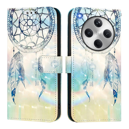 OPPO Find X8 Leather Flip Phone Case with 3D Painted Design, Card Holder, Wallet & Stand Function - Durable Protection & Easy Access