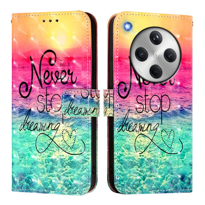 OPPO Find X8 Leather Flip Phone Case with 3D Painted Design, Card Holder, Wallet & Stand Function - Durable Protection & Easy Access