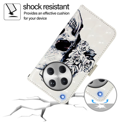 OPPO Find X8 Leather Flip Phone Case with 3D Painted Design, Card Holder, Wallet & Stand Function - Durable Protection & Easy Access