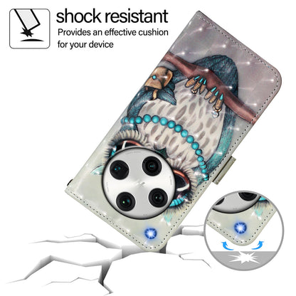 OPPO Find X8 Pro Leather Flip Phone Case with 3D Painted Design, Card Holder, Wallet & Stand Function - Durable Protection & Easy Access