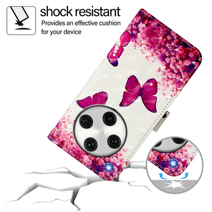 OPPO Find X8 Pro Leather Flip Phone Case with 3D Painted Design, Card Holder, Wallet & Stand Function - Durable Protection & Easy Access