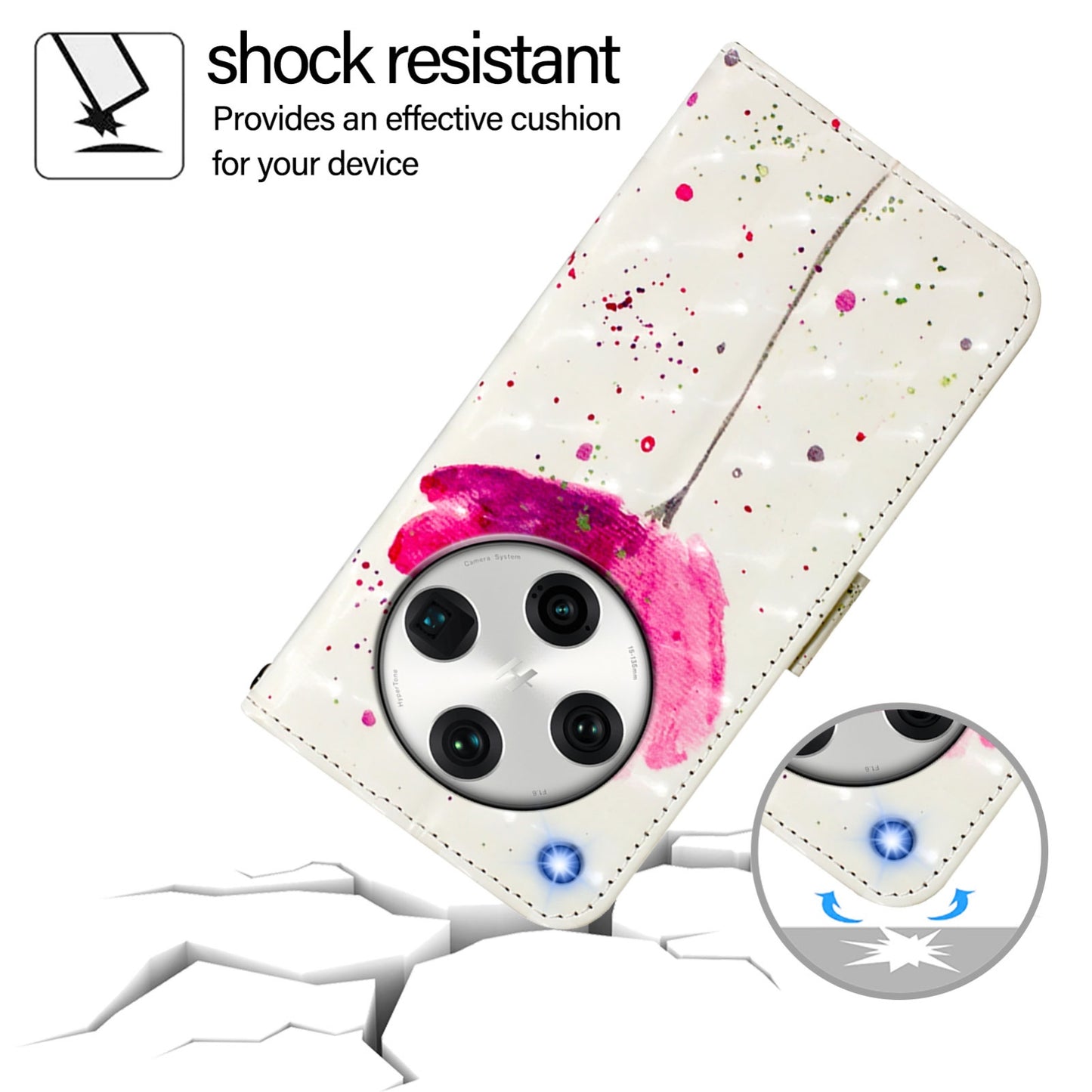 OPPO Find X8 Pro Leather Flip Phone Case with 3D Painted Design, Card Holder, Wallet & Stand Function - Durable Protection & Easy Access