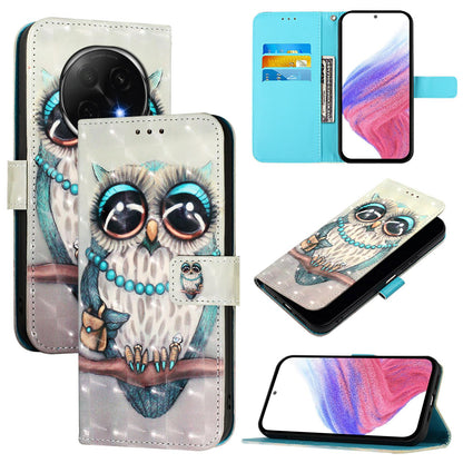 OPPO A5 Pro China Leather Flip Phone Case with 3D Painted Design, Card Holder, Wallet & Stand Function - Durable Protection & Easy Access
