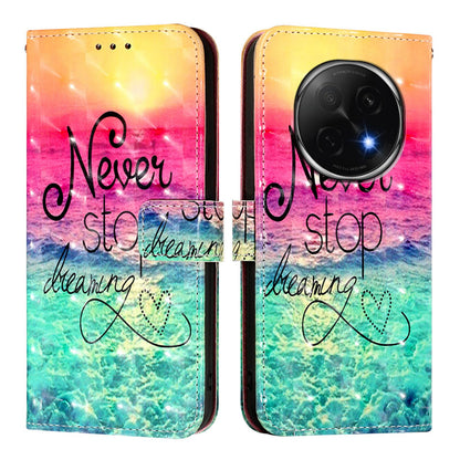 OPPO A5 Pro China Leather Flip Phone Case with 3D Painted Design, Card Holder, Wallet & Stand Function - Durable Protection & Easy Access