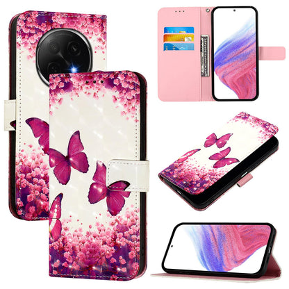 OPPO A5 Pro China Leather Flip Phone Case with 3D Painted Design, Card Holder, Wallet & Stand Function - Durable Protection & Easy Access
