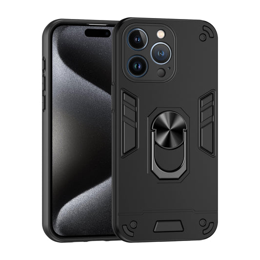 Shockproof iPhone 13 Pro Phone Case with 360° Rotatable Metal Ring Holder, Magnetic Car Mount Stand, Ultra-Thin PC & Silicone Protection Cover